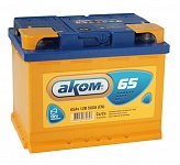 Картинка Автомобильный аккумулятор AKOM 6СТ-65VL (65 А·ч)