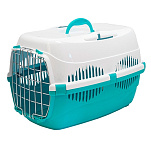 Картинка Переноска для животных Zoom Спутник-2 (бирюзовый, белый) (4092)