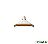 Картинка Кухонная вытяжка Elikor Форест Валенсия 90П-700-П3Д (бежевый/дуб неокрашенный)