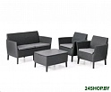 Набор садовой мебели Keter Salemo 2-sofa set 253220 (графит)