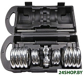 Хромированные в чемодане с соединительным грифом 15 кг