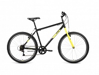 Картинка Велосипед Altair MTB HT 26 1.0 р.19 2022 (черный/желтый)