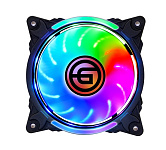 Картинка Вентилятор для корпуса Ginzzu RGB 12R4 M (17565)