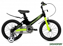 Картинка Детский велосипед FORWARD Cosmo 16 (чёрный/жёлтый, 2021)