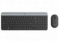 Картинка Клавиатура + мышь Logitech MK470 Slim Wireless Combo (графитовый, нет кириллицы)