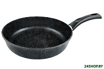 Картинка Сковорода НМП Литая Каменная Черный Гранит 18122