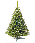 Картинка Ель канадская новогодняя искусственная с белыми концами 1,2 м