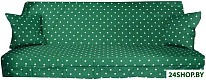 для мягких элементов (сидения) садовых качелей 180х54х8 см (зеленый горох)