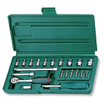 Картинка Набор торцевых головок Jonnesway S04H2721S 21 предмет