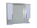 Шкаф с зеркалом для ванной СанитаМебель Камелия-14.45 Д3 (белый)