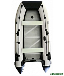 Картинка Надувная лодка Polar Bird Merlin PB-385M ПБ46 стеклокомпозит (черный/белый)