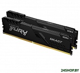 Картинка Оперативная память Kingston FURY Beast 2x16GB DDR4 PC4-28800 KF436C18BBK2/32