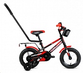 Картинка Детский велосипед Forward Meteor 12 2021 (черный/красный)