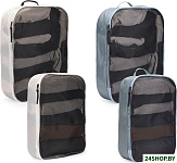 Packing Cube 2*M+2*L с сеткой 3205580 TPCS205POND/W (белый/голубой)