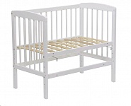 Картинка Приставная детская кроватка Polini Kids Simple 100 (белый)