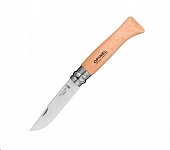 Картинка Нож туристический OPINEL №8 / 000405 (нержавеющая сталь, бук, блистер)