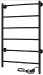 Картинка Полотенцесушитель ZorG Орион Лесенка 50x80, 80 вт (К-таймер, дуга, справа, черный)