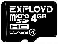 Картинка Карта памяти Exployd microSDHC Class 4 4GB