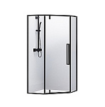 Картинка Душевой уголок RGW SV-81-B 100x100 (черный/прозрачное)