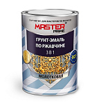Картинка Грунт-эмаль Master Prime Молотковая 3 в 1 2 л (полуматовый светло-серый)