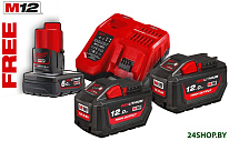 M18 HNRG-122 4933464261 (2x12 Ач + 1x6 Ач/12-18В)