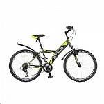Картинка Велосипед STELS Navigator 410 V 24 21-SP V010 (12, черный/желтый)