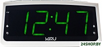 Картинка Радиочасы Miru CR-1009 (белый)