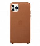 Картинка Чехол Apple Leather Case для iPhone 11 Pro (золотисто-коричневый)