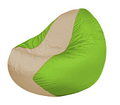 Картинка Бескаркасное кресло Flagman Classic К2.1-179 (светло-бежевый/салатовый)