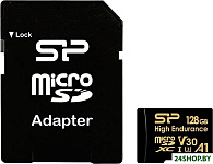 Golden Series High Endurance microSDXC SP128GBSTXDV3V1HSP 128GB (с адаптером)
