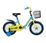 Картинка Детский велосипед Forward Barrio 14 2021 (голубой/желтый)