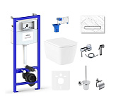 Картинка Унитаз Lavinia Boho Relfix Aveo Rimless 10 в 1 75110720 (statuary иск. камень)