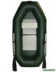 Картинка Надувная лодка Polar Bird Чирок PB- 240 Т СС ПБ103 слань стеклокомпозит (зеленый)