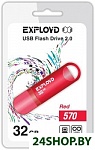 Картинка USB флэш-накопитель EXPLOYD 32GB-570 (красный)