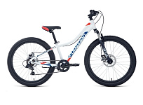 Картинка Велосипед FORWARD TWISTER 24 2.0 D 12 2022 (белый, красный)