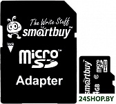 Картинка Карта памяти SmartBuy MicroSDHC 4GB Class 10 SD Adapter