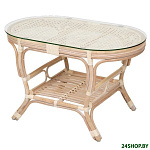 Картинка Стол садовый Мир Ротанга 02/15A-ov (белый)