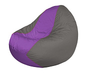 Картинка Бескаркасное кресло Flagman Classic К2.1-204 (сиреневый/серый)