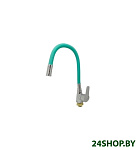 Картинка Смеситель Ledeme L4699-11 (хром/бирюзовый)