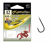 Крючки с поводком KAMATSU CHIKA (золото) (# 16 10 шт)