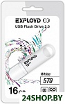 Картинка USB флэш-накопитель Exployd 570 16GB (белый) (EX-16GB-570-White)