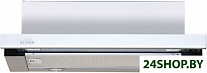 Картинка Вытяжка ELIKOR Интегра Glass 60Н-400-В2Д (нержавеющая сталь/стекло белое)