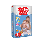 CUSHY BABY Jumbo pack [3]Midi-70 Детские подгузники, 70 шт