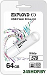 Картинка USB Flash Exployd 570 64GB (белый) [EX-64GB-570-White]