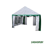 Картинка Тент-шатер Sundays Party 4x4 м (белый/зеленый)