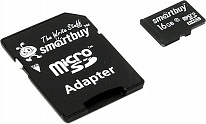 Картинка Карта памяти SmartBuy MICROSDHC 16GB СLASS10+адаптер