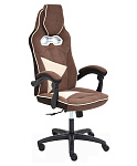 Картинка Кресло TetChair Arena (флок, коричневый/бежевый)