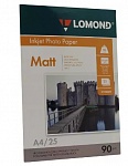 Картинка Фотобумага LOMOND матовая А4 90 г/кв.м. 25 листов (0102029)