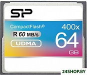 Картинка Карта памяти Silicon Power 400X Professional Compact Flash 64 Gb (SP064GBCFC400V10)