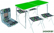 Картинка Набор стол+стулья НИКА ССТ-К2/6 (с дубовыми листьями)